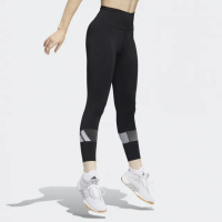【adidas 愛迪達】長褲 女 運動長褲 緊身褲 瑜珈 慢跑 黑 GR8089