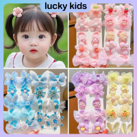 Dây Buộc Tóc Cho Bé Gái, 10 Cái / bộ, Scrunchies Co Giãn Hoa Lưới, Phụ Kiện Tóc Đáng Yêu