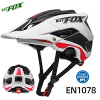 BATFOX bicycle helmet MTB bike helmet for men women Mountain Road Breathable matte men's cycling helmet 2023 Bicycle accessories