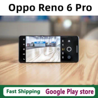 DHL Fast Delivery Oppo Reno 6 Pro Android Phone Face ID 6.55" 90HZ 64.0MP Screen Fingerprint 65W Super Charger Dimensity 1200