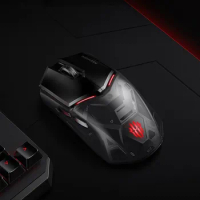 Nubia Redmagic Bluetooth Mouse 3 Mode Tritium Blade Black Transparent Lightweight RGB Esports Gaming Wireless Mechanical Mouse