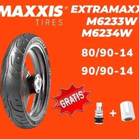 BAN MAXXIS EXTRAMAXX 80/90-14 DAN 90/90-14 TUBELESS - 80/90&90/90, ring 14 RING 14 : 90/90