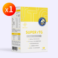 【365 PLUS】SUPER rTG｜挪威rTG極光魚油(60粒)