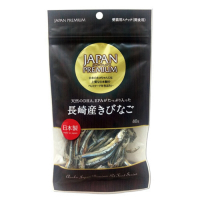 日本長崎-丁香魚 日本高品質的PREMIUM愛貓用零食 40g (長崎產) x 3入組(購買第二件贈送寵物零食x1包)