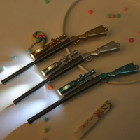 Creative Sniper Rifle Gel Pen 0.38mm Black Ink Novelty Writing Tool Neutral Pen Kawaii Kids Gifts Stationery Supplies