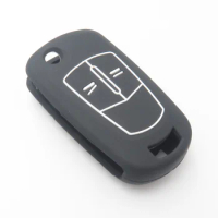 Silicone Rubber Key Cover CASE Fit for Opel Astra Corsa Antara Meriva Zafira Insignia Folding Flip Remote Key Shell