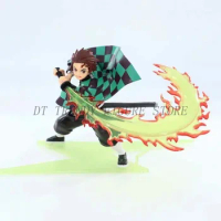 18cm Anime Demon Slayer God Of Fire Kamado Tanjirou Action Figure PVC Collection Model Ornaments Toys For Childs Birthday Gifts