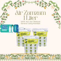 Air Zamzam 1 Liter Original Segel Aman Oleh Oleh Haji