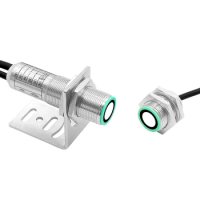 Single and double ultrasonic sensor UDC-18GM50-255-3E1/E2/E3 electric eye control printing machine integrated