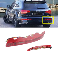 belook ANGRONG ไฟสะท้อนแสงกันชนหลังขวา ไฟท้าย ไฟเบรก สำหรับ Audi Q7 4L 2006-15 รุ่น EU 4 พิน M2Y9Rตั