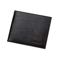 GUBINTU GT0364BR復古真皮錢包皮夾咖啡色