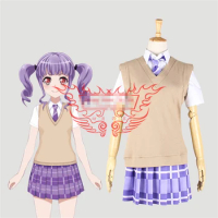 Anime Dresses Cosplay Costume BanG Dream Udagawa Ako Summer School Uniforms A