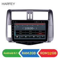 Harfey 9" Android 8.1 2GB RAM 32GB ROM 2din car Radio GPS Car Multimedia player For Toyota Prado 150 2010 2011 2012 2013 Stereo