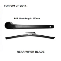 Car Window Hatchback Rear Wiper Blade FOR VW UP 2011- Rear Window Wiper Arm &amp; Blade Set New ,oe#6R6955707B