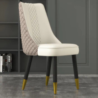 Luxury Elegant Dining Chairs Nordic Stool Bedroom Leather Mobiles Desk Salon Chair Restaurant Muebles Comedor Bedroom Furniture