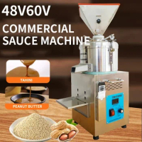 Automatic Electric Vertical/Horizontal Tahini/Peanut Butter Colloid Mill Pepper Paste Grinding Machine 15KG/H Capacity 800W