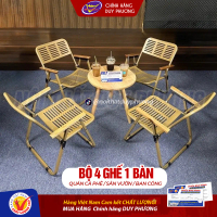 [Coffee Chill B47] Bộ Ghế SẮT và Bàn Gỗ B47 (bàn 3 chân) mẫu cafe hiện đại 2025 Duy Phương