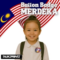 BUTTON BADGE MERDEKA | PIN BADGE HARI KEMERDEKAAN | BARANG MERDEKA