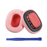 Premium Replacement Ear Cushions for Apple AirPods Max Headphone, Protein Leather Memory Foam Earpads (Pink)