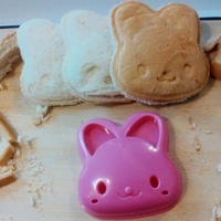 大頭微笑兔 三明治模具 吐司壓模 兔子 動物 飯糰模具 便當製作工具 切邊器 壓模