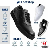 Footstep Footwear Wave V2 Sepatu Cowok White Casual Shoes Pria Sneakers Putih Snekers Hitam Black Ru