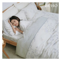 【BUHO 布歐】買一送一 台灣製40支純天絲TM床包枕套組-雙人/加大(多款任選)