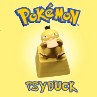 Pokemon Psyduck Artisan Keycap For Cherry MX Compatible Switch Gateron Outemu Kailh Akko Mechanical 