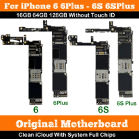 OK For iPhone 6 6S Plus Free iCloud Logic Board Good Tested for iPhone 6Plus 6SPlus 5.5inch Motherboard Full Chips iOS System