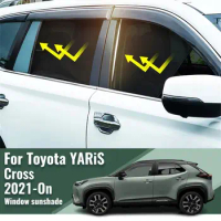 For Toyota YARiS Cross XP210 2021 2022 2023 2024 Magnetic Car Sunshade Visor Front Rear Windshield Curtain Side Window Sun Shade