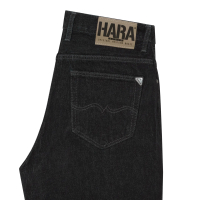 Hara New Midnight Black with Gray Thread 8.5 inches Midnight Regular fit jeans Midnight Classic Pant