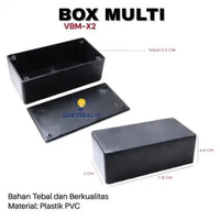 Box Multi Plastik X1 X2 X3 X4 X5 X6 Kotak Tebal Keperluan Elektronik BOX X2 + SKRP 4PCS