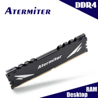 Atermiter DDR3 PC4 DDR4 4GB 8GB 16GB Memory desktop ram 1333 1600 1866 2133 2400 2666 3000 RGB Dimm Heat Sink PC3L
