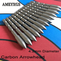 12pcs Archery 4.2mm Arrowheads Shooting Practice Inner Insert Type Target Point Tips Hunting Accesso