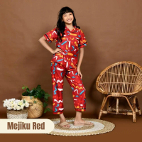 Cleopatra Pakaian One Set Setelan Stelan Baju Bju Tidur Piyama Piama Lengan Pendek Celana Panjang An