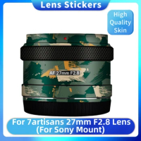 For 7artisans 27mm F2.8 STM For Sony Mount Camera Lens Sticker Coat Wrap Protective Film Protector Decal Skin AF27F2.8