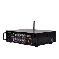 45W+45W KB18 DS-9702 MINI wireless Bluetooth home karaoke KTV audio amplifier With USB / SD / FM radio Dual Microphone input