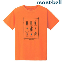 Mont-Bell Wickron 兒童排汗短T/幼童排汗衣 1114190 1114189 甲蟲 OG 橘