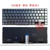 US Silver backlit Keyboard For Asus Vivobook S14 S433 S433E S433F S433J X421 X421E X421F X421J M433 M433I E410 E410M