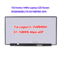 15.6 Inches 144Hz Laptop LCD Screen B156HAN09.2 Fit NV156FHM-NY4 For Lenovo Legion 5-15ARH05H S7-15IMH5 40pin eDP