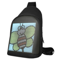 LED Color Screen Sling Bag Customizable Backpack Outdoor Travel Bag Pack School Bag for Men Women College Students