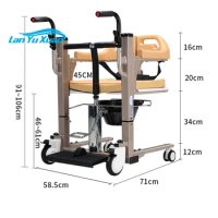 2021 Hot Sale Hydraulic Transfer Chair Commode Lift Machine For Patient Elderly