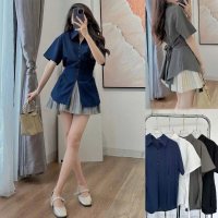 👓FREE SHIP👓[Bigsize40-100kg] Áo sơ mi triết eo, thắt nơ lưng trẻ trung xinh xắn đủ size 40kg đến 100