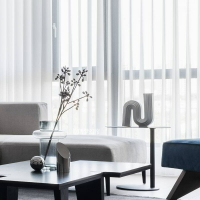 簡約亞麻拼接窗簾 純色遮光窗簾布 客廳臥室窗簾成品多色可選