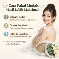 Bali Alus Lulur Green Tea Tradisional 100g Body Scrub Spa Angkat Sel Kulit Mati Bikin Kulit Halus, C