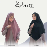UMMA SYARI - Diress Hijab Instant Kerudung Bergo Terbaru Bahan Jersey - Anti Tembem Polos Premium