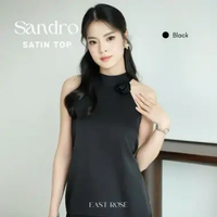 [ATASAN SAJA] Sandro Satin Top | Atasan Satin | Top Satin | Satin | Satin Top | Blouse Satin | Blus 