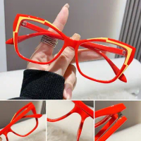 Blue Ray Blocking Anti-Blue Light Glasses Photochromic Ultralight Square Eyeglasses Eye Protection PC Frame Eyewear Office