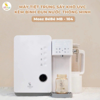 Máy tiệt trùng sấy khô UVC và đun nước thông minh Moaz BéBé mb104 bảo hành chính hãng 12 tháng