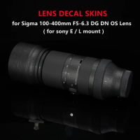 100400 Lens Vinyl Decal Skin Wrap for Sigma 100-400mm F5-6.3 DG DN OS | Contemporary ( for sony E / L mount ) Lens Sticker