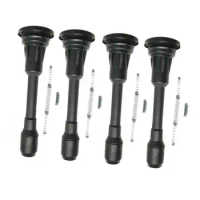 4Pcs Ignition Coil Easy to Install Repair Parts Rubber Black with Induction Ignition Spring 222448-ed000 for Nissan Sentra